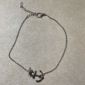 Anchor ankle bracelet
